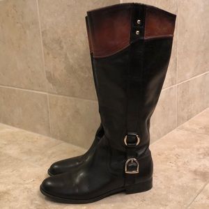 Alex Marie 10M Black/brown LEATHER Boots